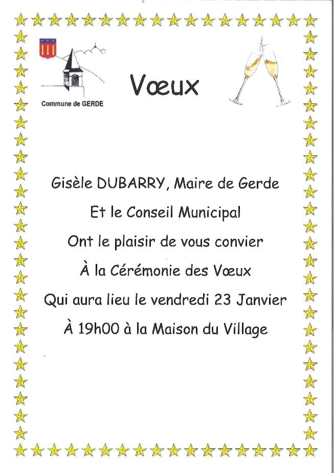 Invitation voeux 2026